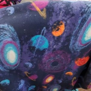 Anti-pill tied fleece throw, New, homemade